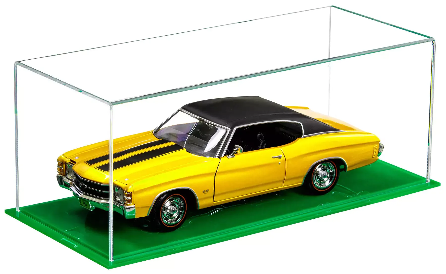 Clear Acrylic Diecast Model Car Display Case with Shelves