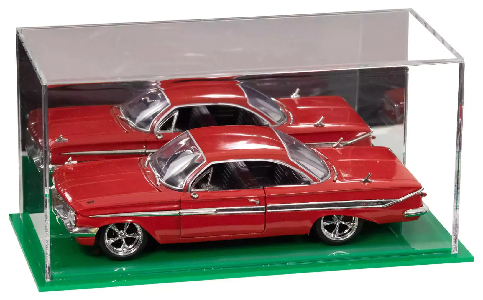 Clear Acrylic Diecast Model Car Display Case with Shelves