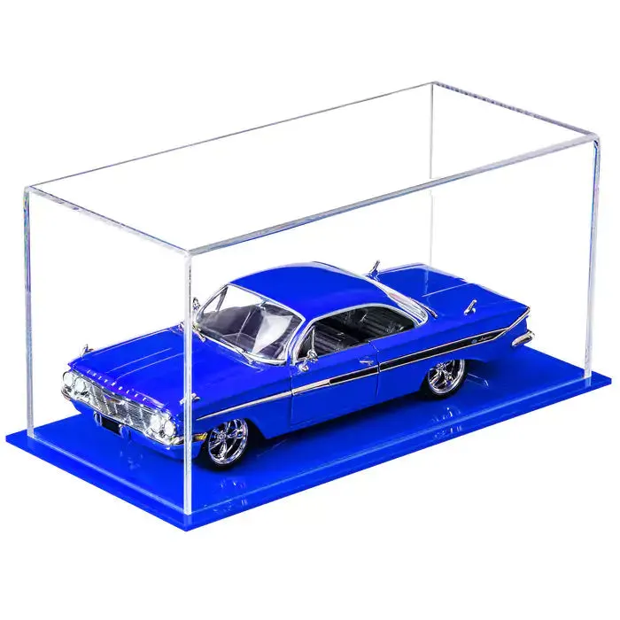 Clear Acrylic Diecast Model Car Display Case with Shelves