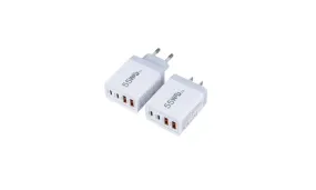 Compact Dual PD USB 55W Fast Charger with Type-C Interface