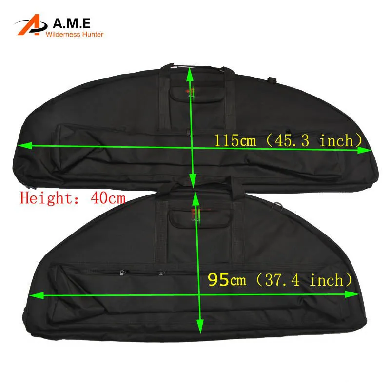 Compound Bow soft case 95cm or  115cm Padded Layer Foam for compound bows