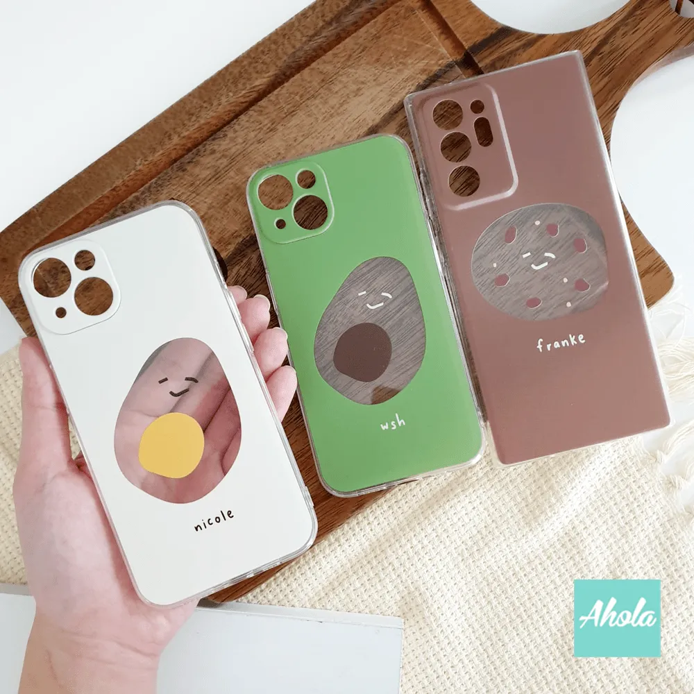 【Coolbeans & Friends】Soft TPU transparent phone case 名字透明電話軟殼