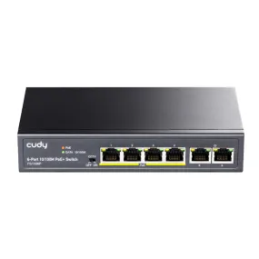 Cudy 6-Port Ethernet Unmanaged Switch - 4 Ports POE