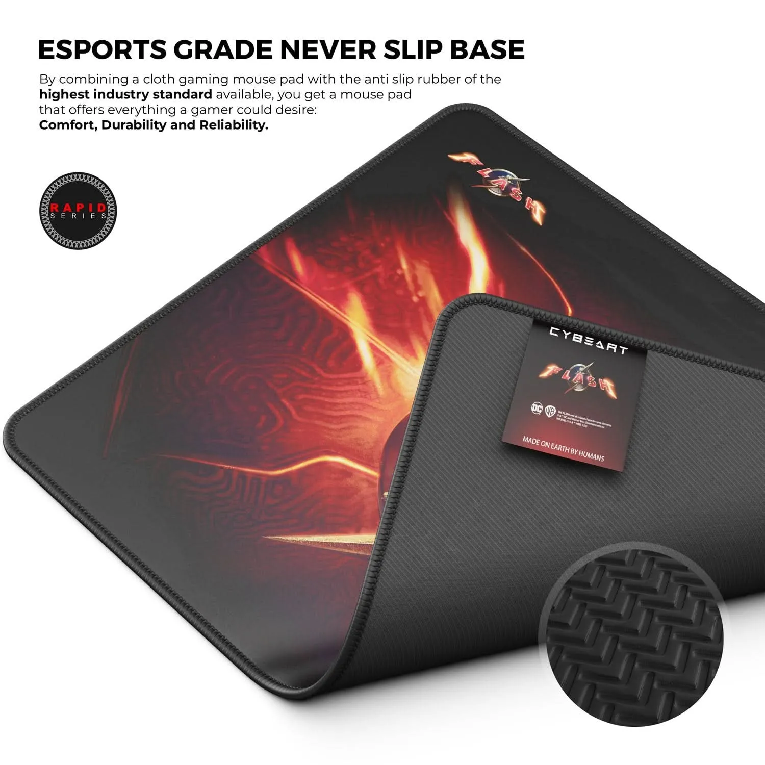 CYBEART THE FLASH GAMING MOUSE PAD RAPID SERIES 450 MM (L)