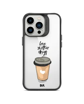 DailyObjects Coffee Is Love Black Hybrid Clear Case Cover For iPhone 13 Pro Max