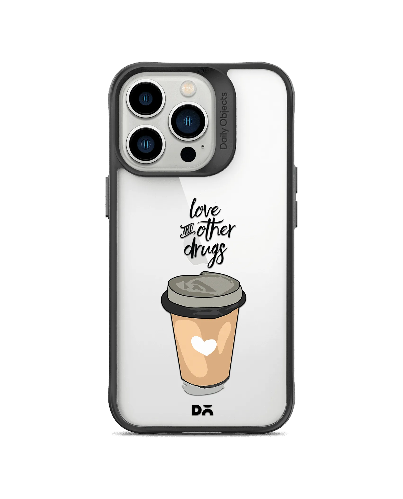 DailyObjects Coffee Is Love Black Hybrid Clear Case Cover For iPhone 13 Pro Max