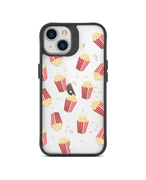 DailyObjects Popcorn Icon Black Hybrid Clear Case Cover For iPhone 13 Mini