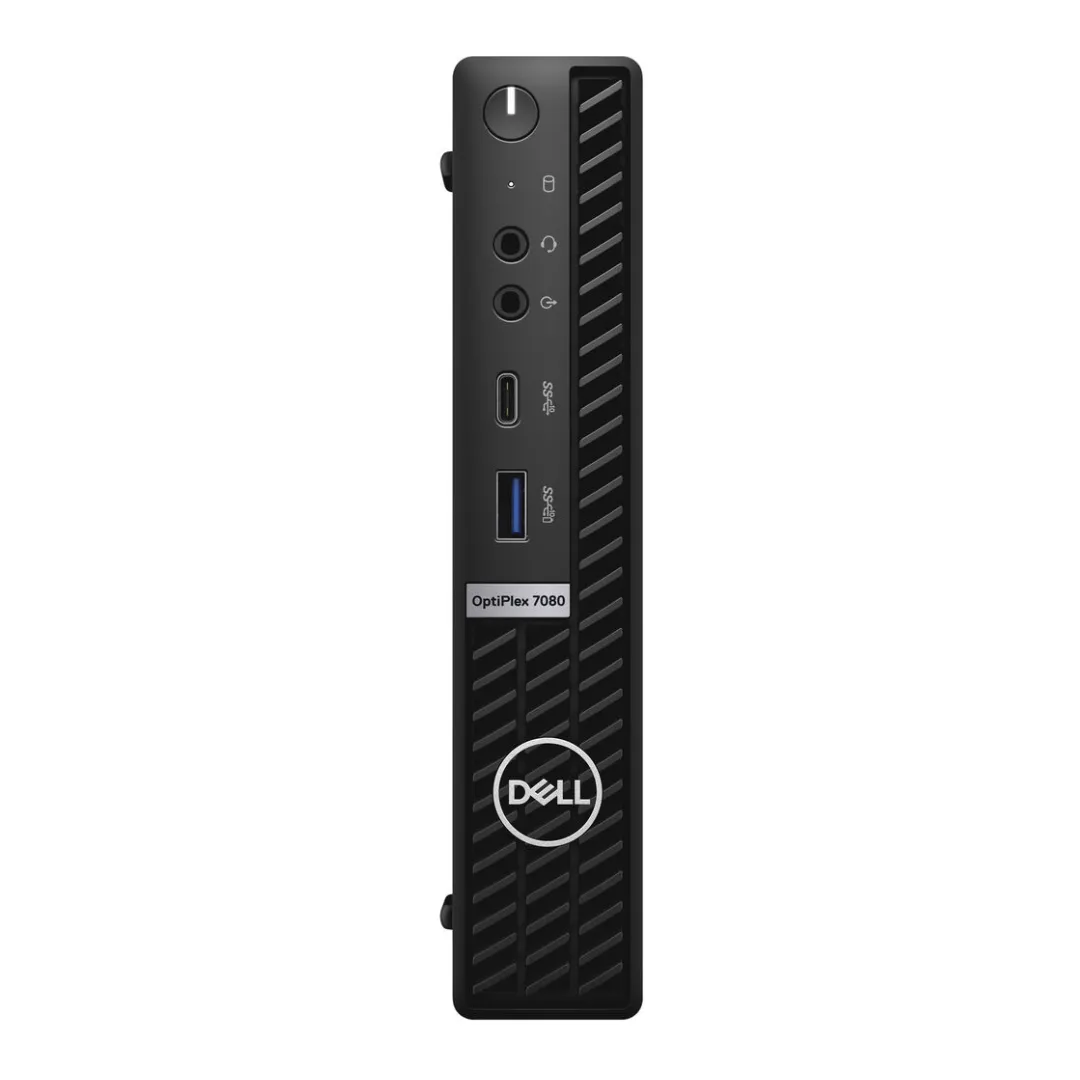 Dell OptiPlex 7080, Micro Desktop Bundled with 24" Monitor, Intel Core i5-10500T, 2.0GHz, 16GB RAM, 256GB M2 NVMe SSD, Windows 11 Pro, Grade A Refurbished - EE