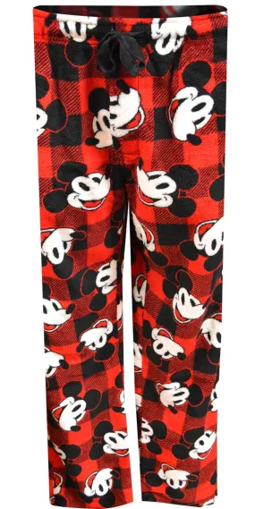 Disney Mickey Mouse Buffalo Plaid Lounge Pants