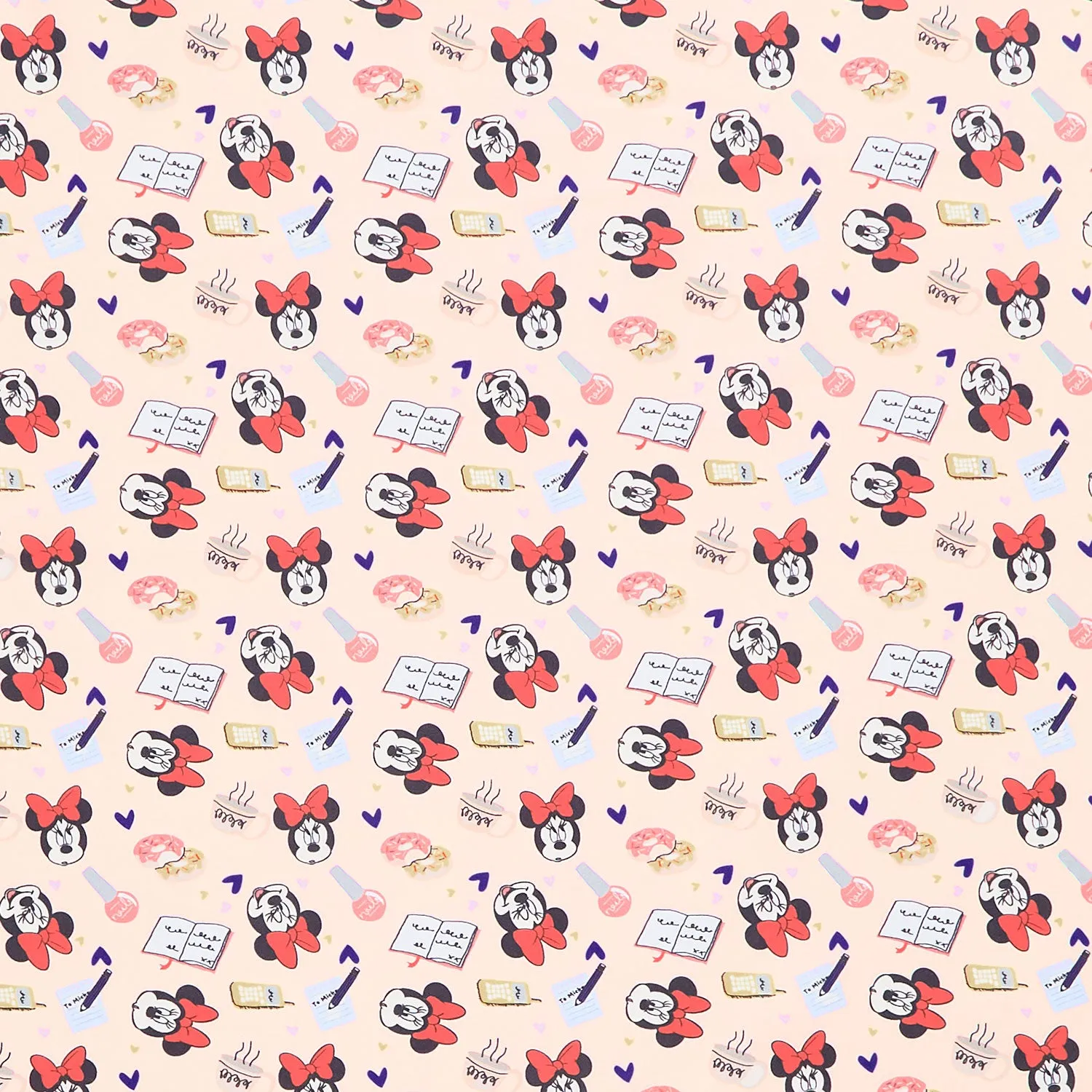 Disney - Minnie Mouse Minnie Living her Best Life Blush Yardage