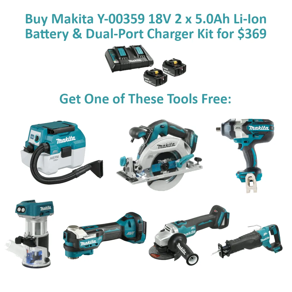 EARLY BLACK FRIDAY Buy Makita Y-00359 Get one of these tools FREE