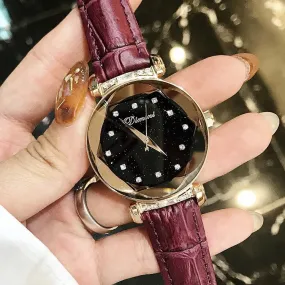 Elegant Diamond Scale Women's Watch