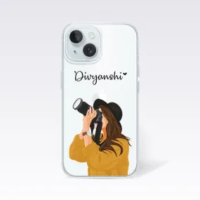 Explorer Girl - Custom Name Clear Silicon Cover