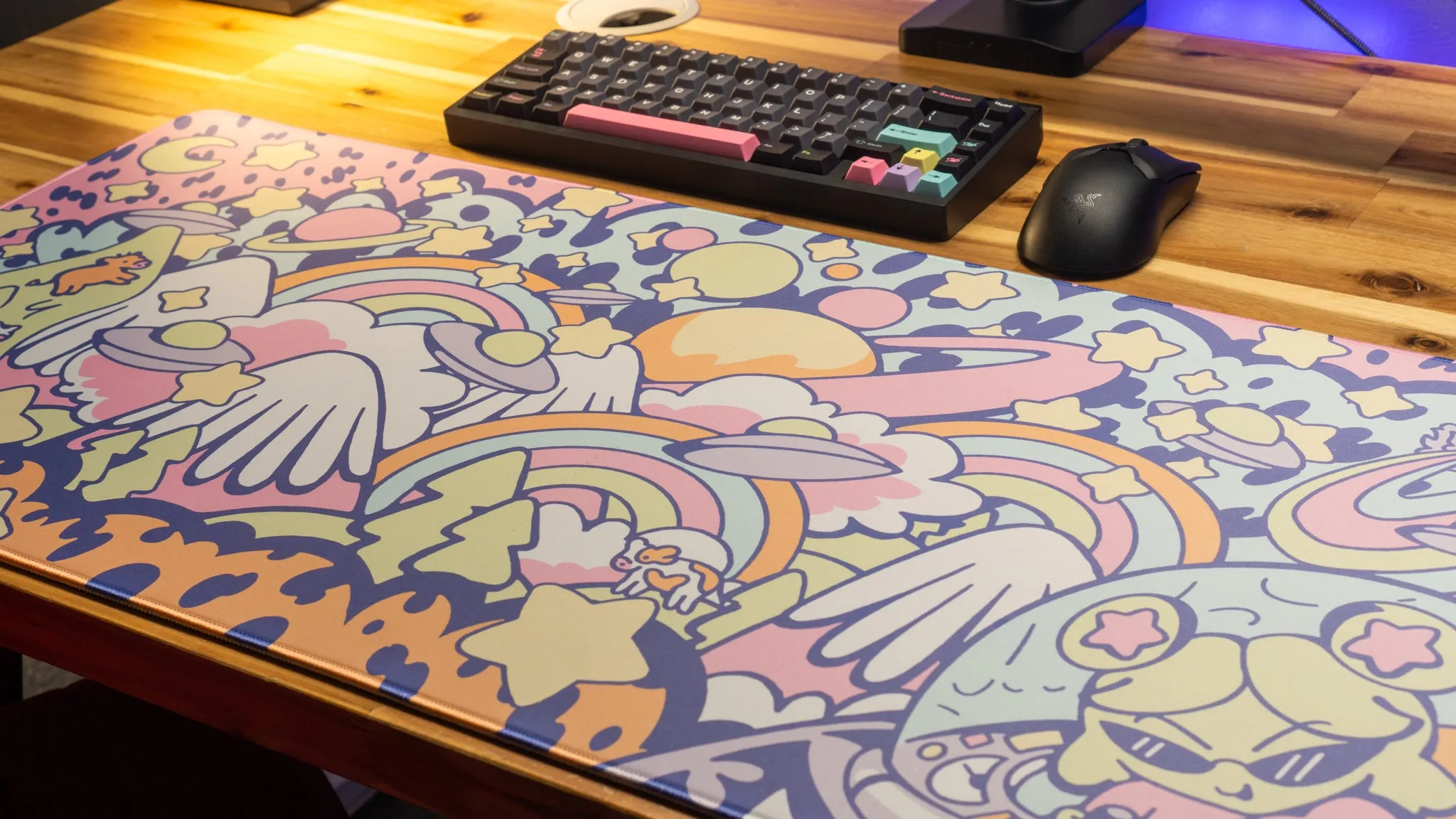 Gabi Belle "Tour of the Galaxy - Pastel" Content Creator Collaboration Gaming Mouse Pad Deskmat