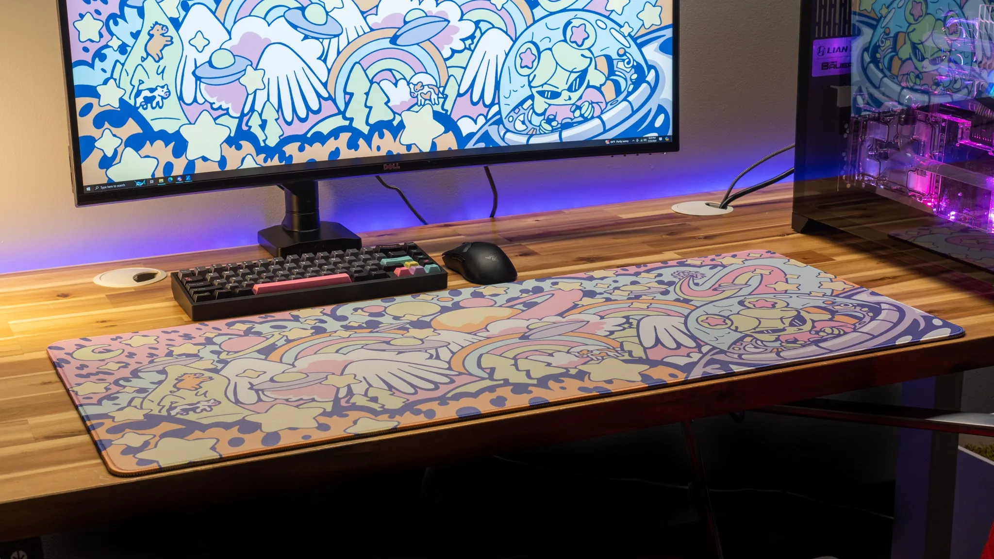 Gabi Belle "Tour of the Galaxy - Pastel" Content Creator Collaboration Gaming Mouse Pad Deskmat