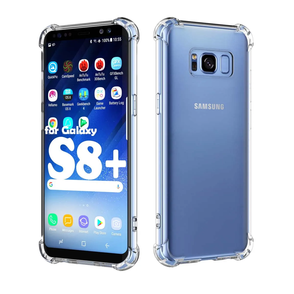 Galaxy A11 A12 A32 A42 S20 FE 5G S9 S21 S21  S21 FE 5G Note 9 20 Ultra Case, Samsung Galaxy Clear Phone Cases, Crystal Transparent Clear Flexible Shock Absorption Bumper Soft TPU Cover