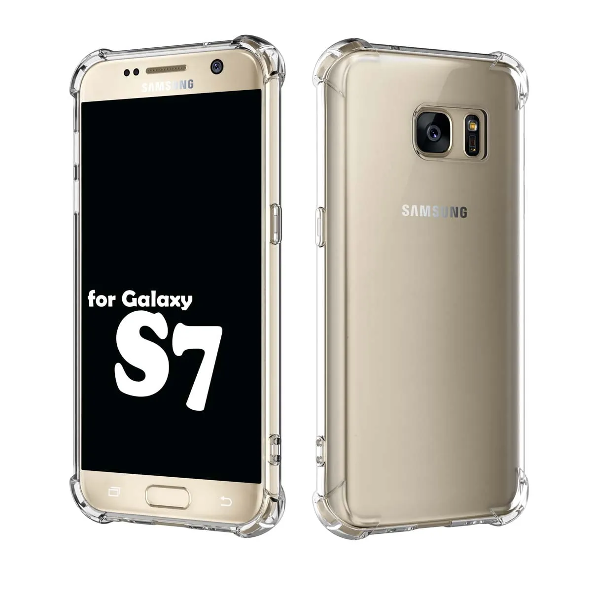 Galaxy A11 A12 A32 A42 S20 FE 5G S9 S21 S21  S21 FE 5G Note 9 20 Ultra Case, Samsung Galaxy Clear Phone Cases, Crystal Transparent Clear Flexible Shock Absorption Bumper Soft TPU Cover