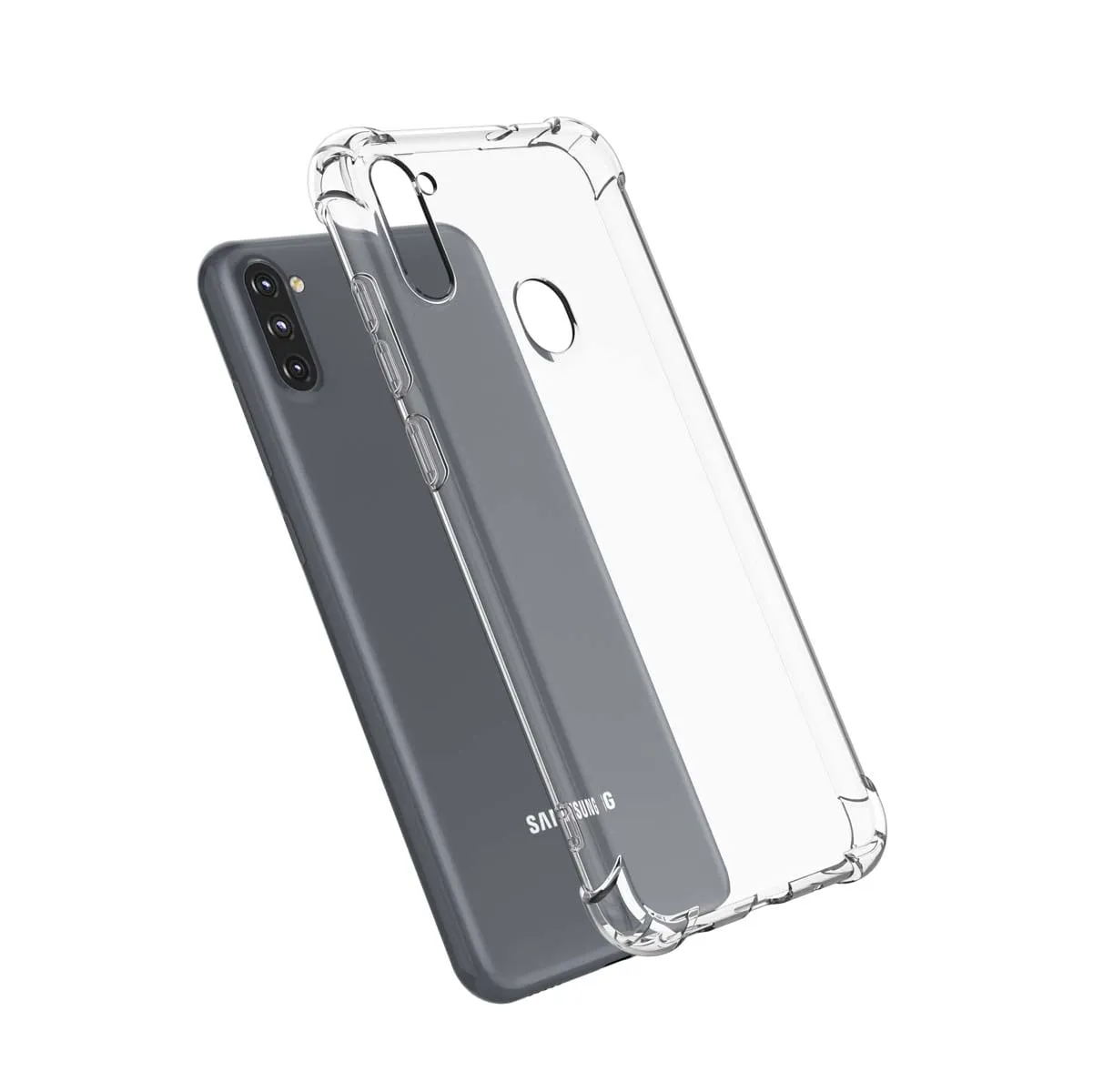 Galaxy A11 A12 A32 A42 S20 FE 5G S9 S21 S21  S21 FE 5G Note 9 20 Ultra Case, Samsung Galaxy Clear Phone Cases, Crystal Transparent Clear Flexible Shock Absorption Bumper Soft TPU Cover