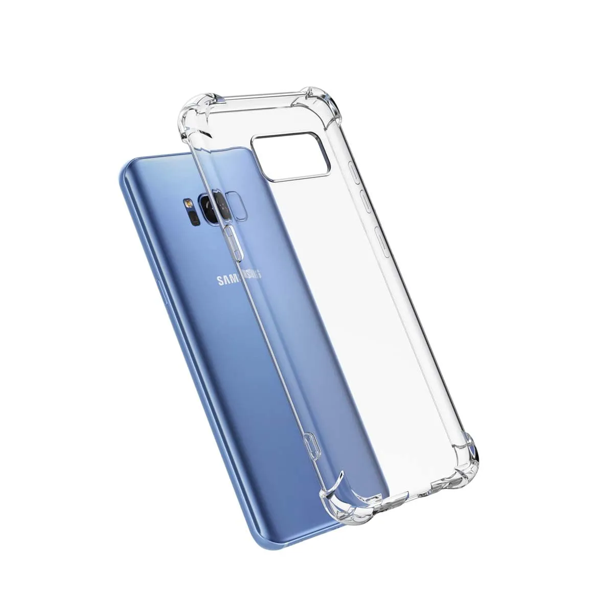 Galaxy A11 A12 A32 A42 S20 FE 5G S9 S21 S21  S21 FE 5G Note 9 20 Ultra Case, Samsung Galaxy Clear Phone Cases, Crystal Transparent Clear Flexible Shock Absorption Bumper Soft TPU Cover