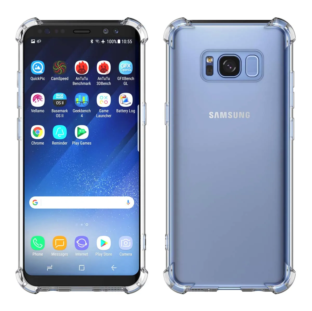 Galaxy A11 A12 A32 A42 S20 FE 5G S9 S21 S21  S21 FE 5G Note 9 20 Ultra Case, Samsung Galaxy Clear Phone Cases, Crystal Transparent Clear Flexible Shock Absorption Bumper Soft TPU Cover