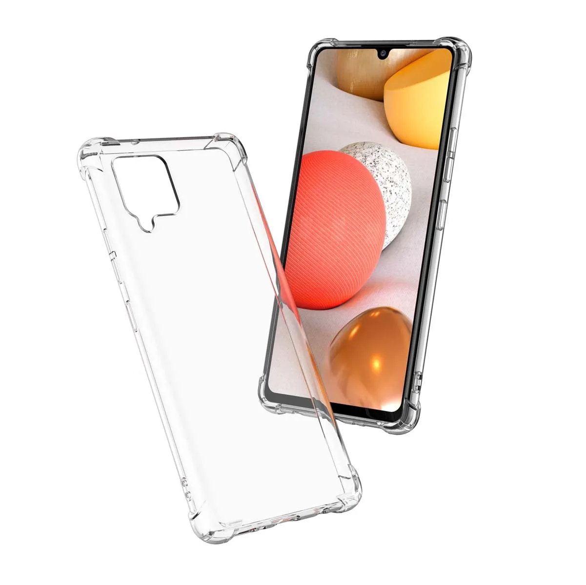 Galaxy A11 A12 A32 A42 S20 FE 5G S9 S21 S21  S21 FE 5G Note 9 20 Ultra Case, Samsung Galaxy Clear Phone Cases, Crystal Transparent Clear Flexible Shock Absorption Bumper Soft TPU Cover