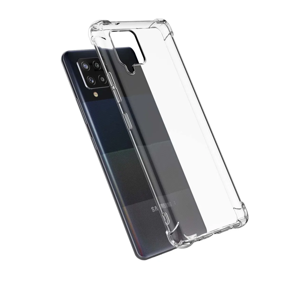 Galaxy A11 A12 A32 A42 S20 FE 5G S9 S21 S21  S21 FE 5G Note 9 20 Ultra Case, Samsung Galaxy Clear Phone Cases, Crystal Transparent Clear Flexible Shock Absorption Bumper Soft TPU Cover