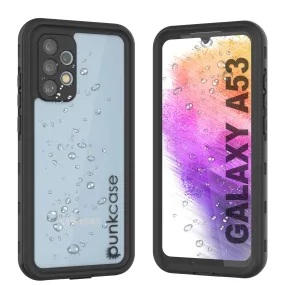 Galaxy A53 Waterproof Case PunkCase StudStar Black Thin 6.6ft Underwater IP68 Shock/Snow Proof