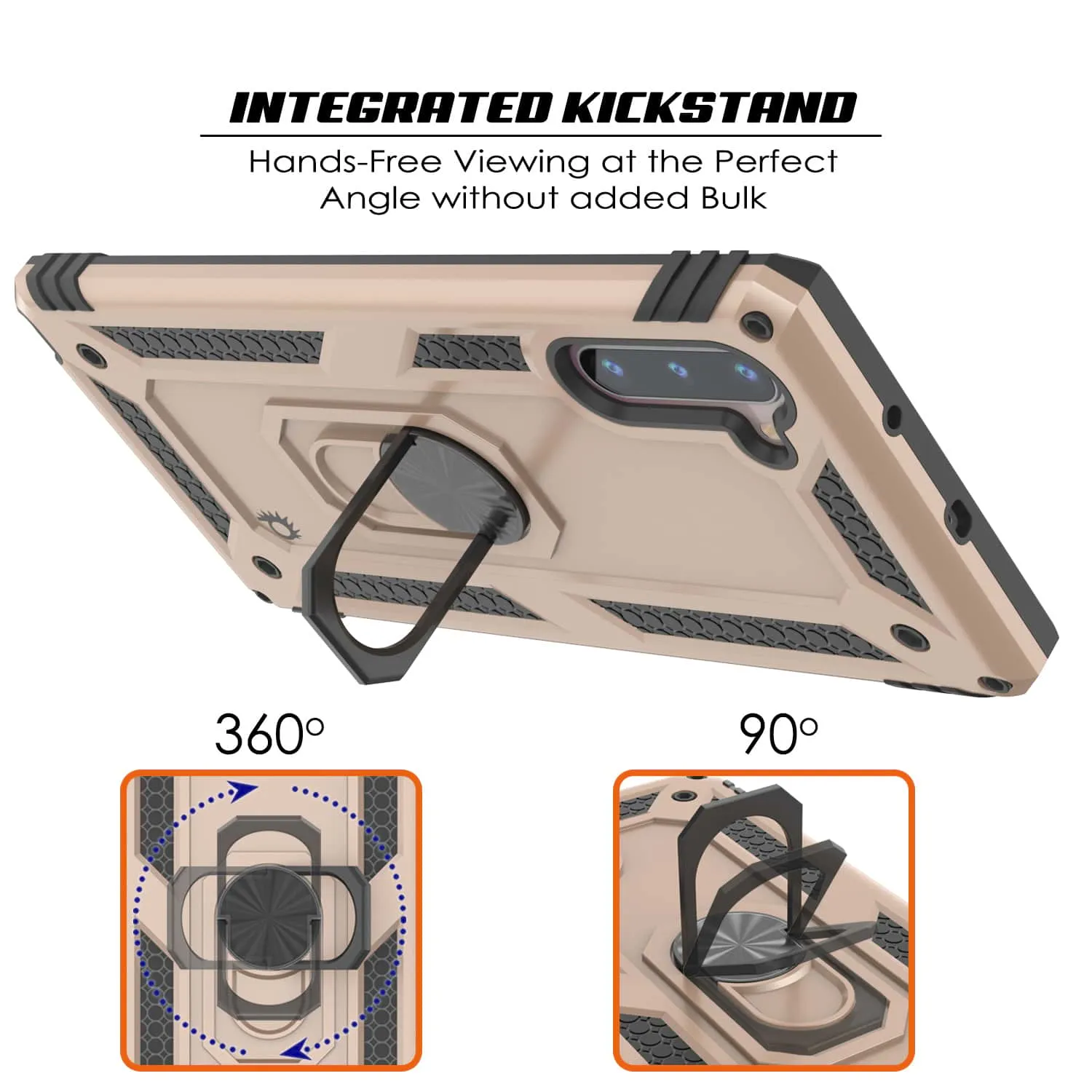 Galaxy Note 10 Punkcase Armor Military Case Gold