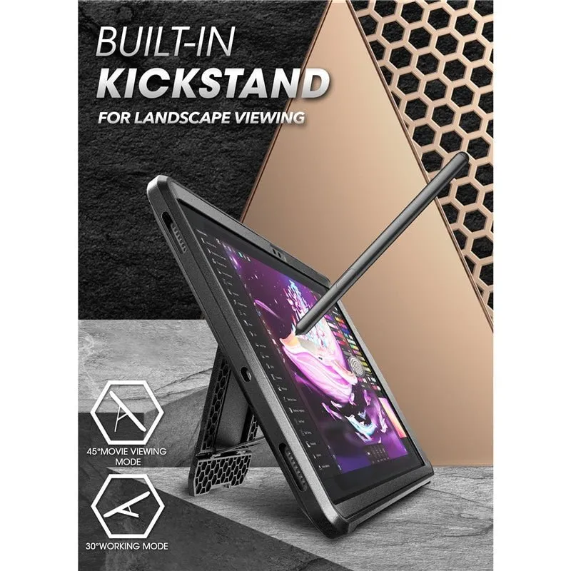 Galaxy Tab S7 Plus Case |  12.4" Galaxy Tab S7 Plus Rugged Cover With Built-in Screen Protector