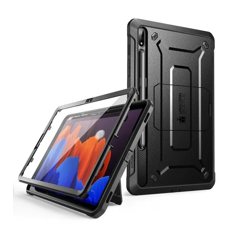 Galaxy Tab S7 Plus Case |  12.4" Galaxy Tab S7 Plus Rugged Cover With Built-in Screen Protector