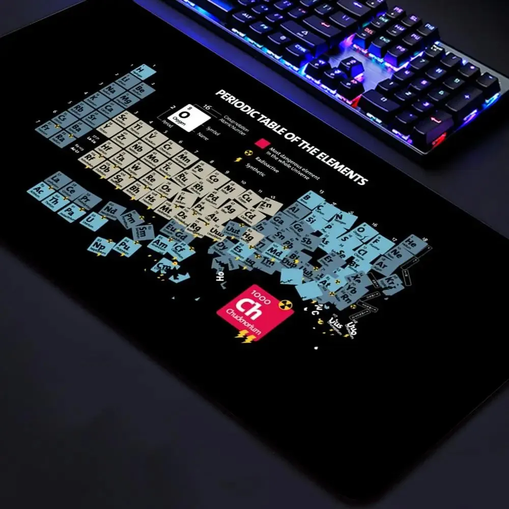 Gaming Mausepad 900x400 Large Periodic Table of Chemical Elem Mouse Pad xxl Anti-slip Mousepad Gaming Keyboard Desk Pad Mat PC