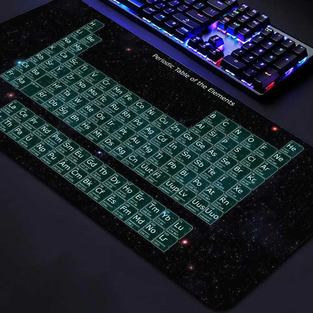 Gaming Mausepad 900x400 Large Periodic Table of Chemical Elem Mouse Pad xxl Anti-slip Mousepad Gaming Keyboard Desk Pad Mat PC