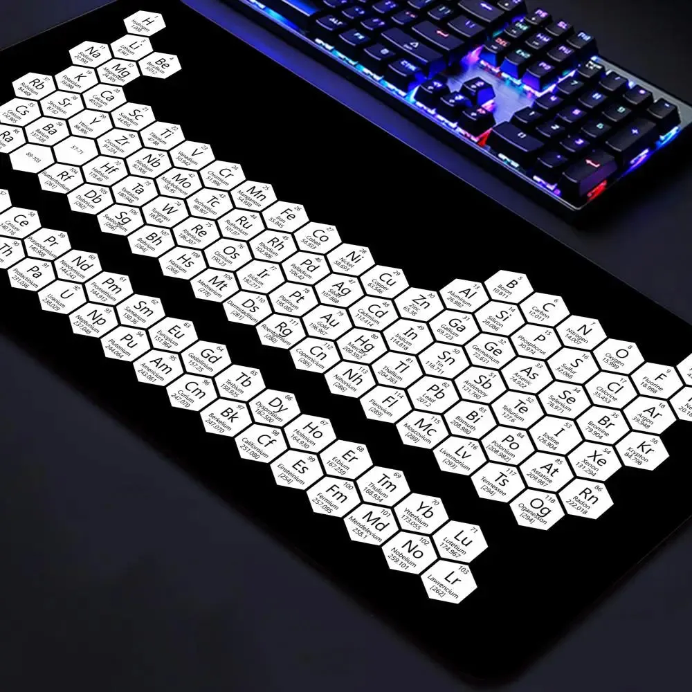 Gaming Mausepad 900x400 Large Periodic Table of Chemical Elem Mouse Pad xxl Anti-slip Mousepad Gaming Keyboard Desk Pad Mat PC