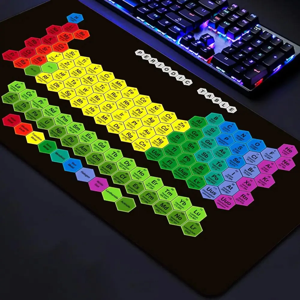 Gaming Mausepad 900x400 Large Periodic Table of Chemical Elem Mouse Pad xxl Anti-slip Mousepad Gaming Keyboard Desk Pad Mat PC