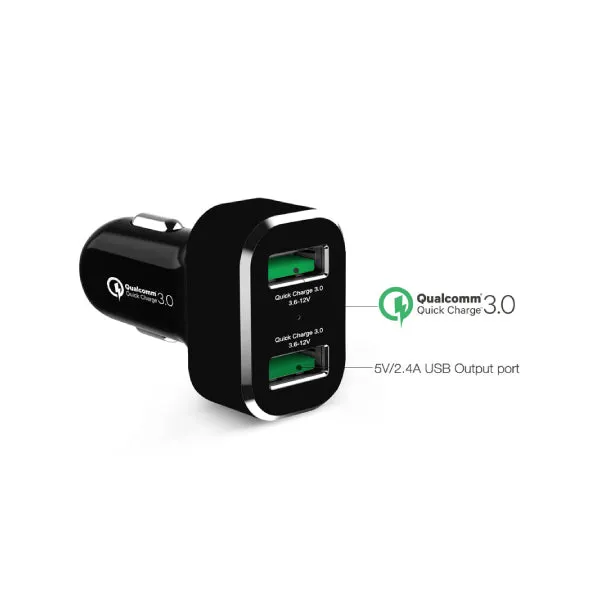 GDS™ 2-Port USB Cigarette Charger with Qualcomm?Quick Charge (RAM-GDS-CHARGE-USB2QCCIG)