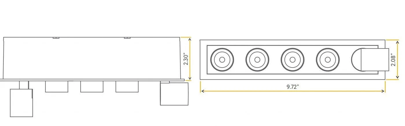 Goodlite Dipper G21069 2" 15W 5 Head Retractable Downlight Selectable CCT