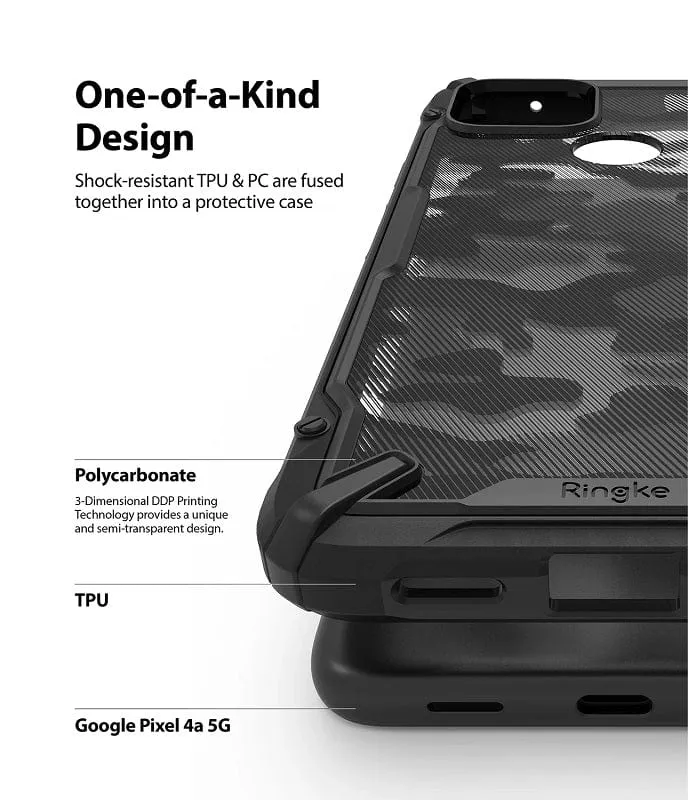 Google Pixel 4a 5G Case Camo Black Fusion X by Ringke