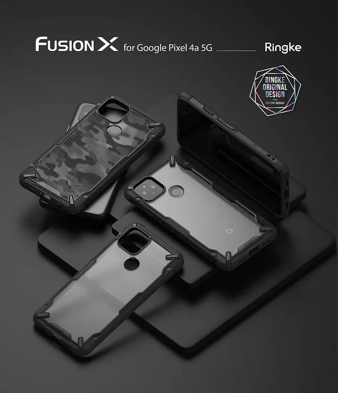 Google Pixel 4a 5G Case Camo Black Fusion X by Ringke