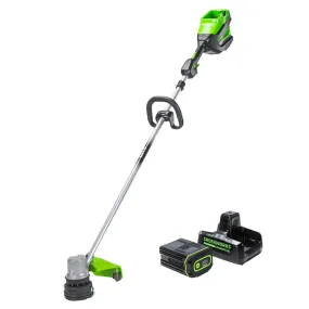 Greenworks String Trimmer with 4Ah Battery and Dual Port Charger