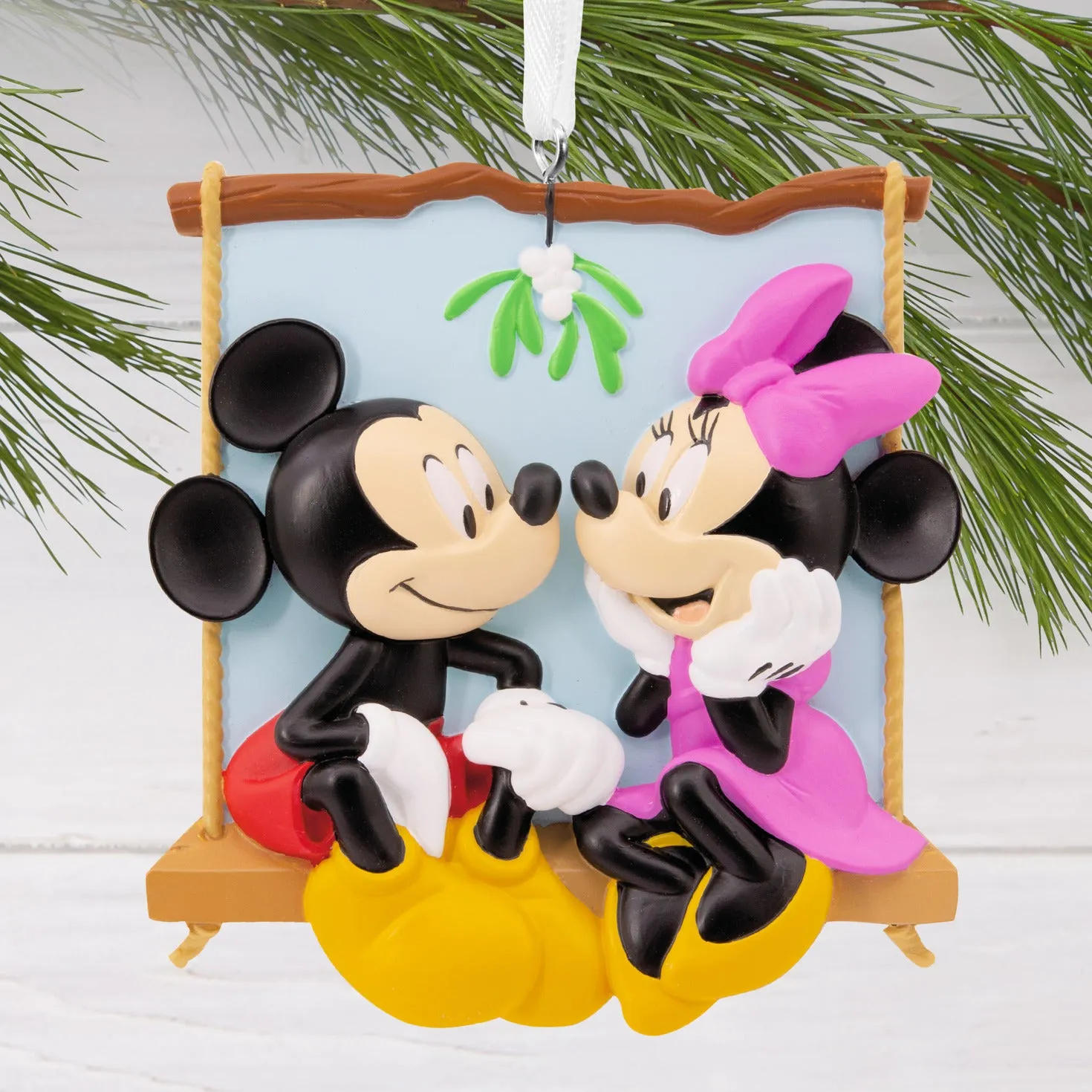 Hallmark Christmas Ornament - Disney Mickey and Minnie on Swing