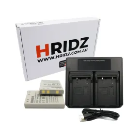 HRIDZ EN-EL5 Battery & Charger Set For Nikon Coolpix 3700 4200 5200 5900 7900 E3700 P5000