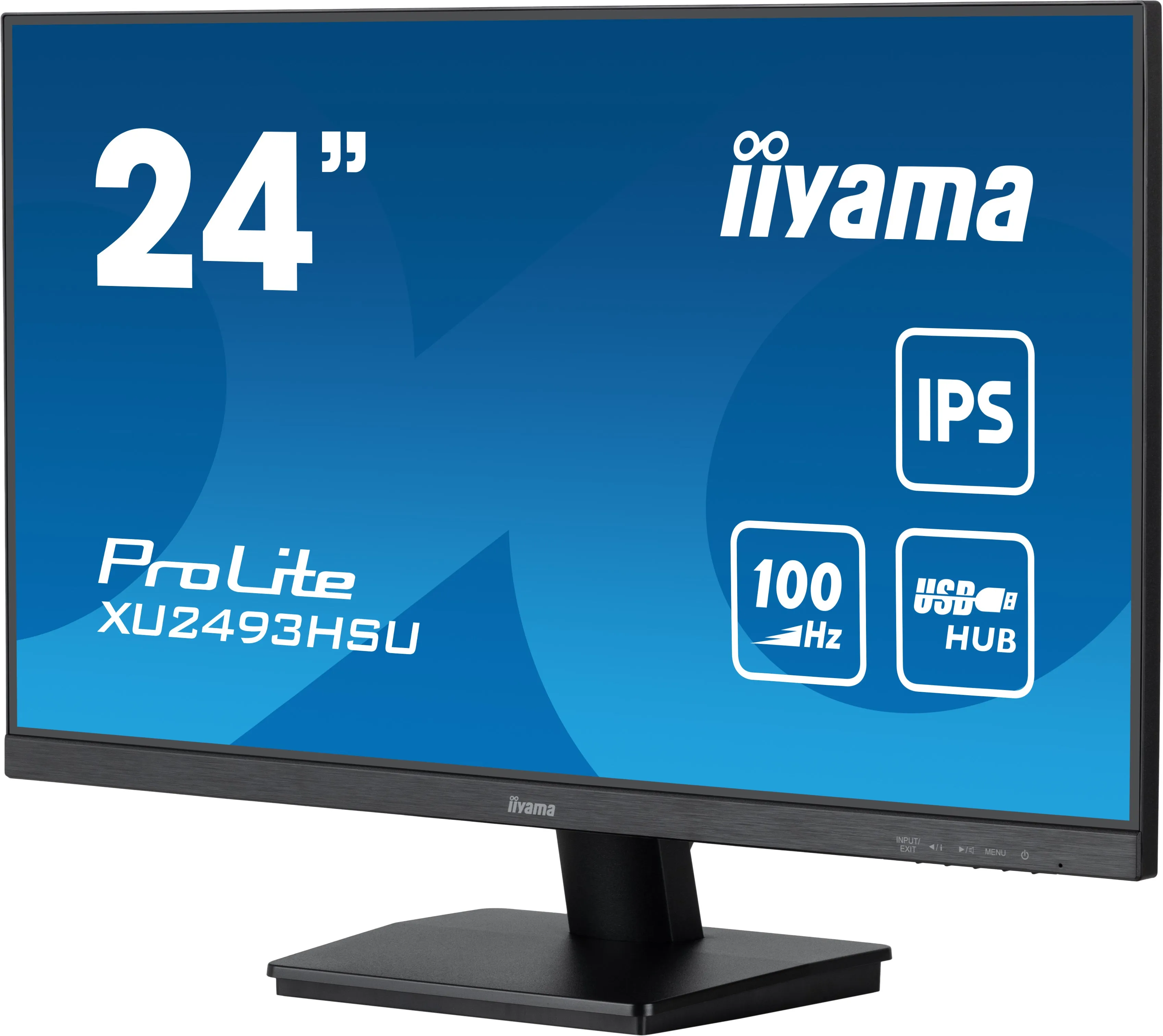 iiyama ProLite XU2493HSU-B6 24” IPS Display with USB hub and 100Hz refresh rate