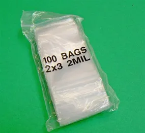 iMBAprice 2 x 3" 2 Mil Reclosable Bags - 1000