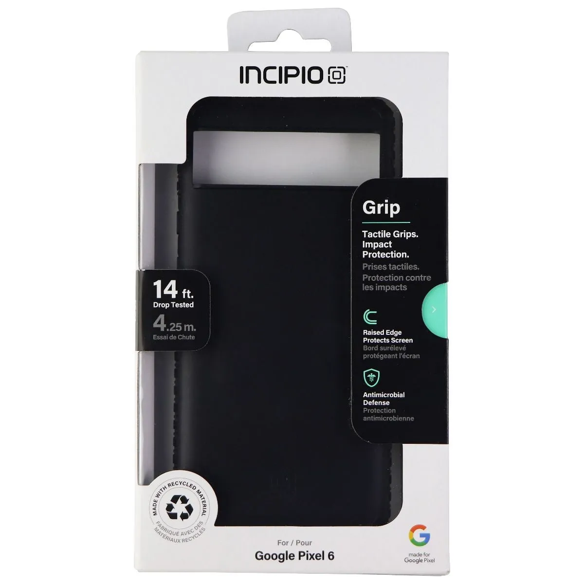 Incipio Grip Series Hardshell Case for Google Pixel 6 Smartphones - Black