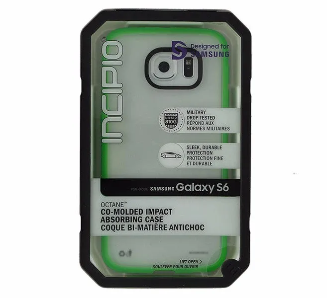 Incipio Octane Case for Samsung Galaxy S6 - Clear w/ Green Trim