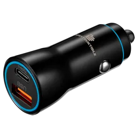 IND 38W Dual Car Charger USB & Type-C