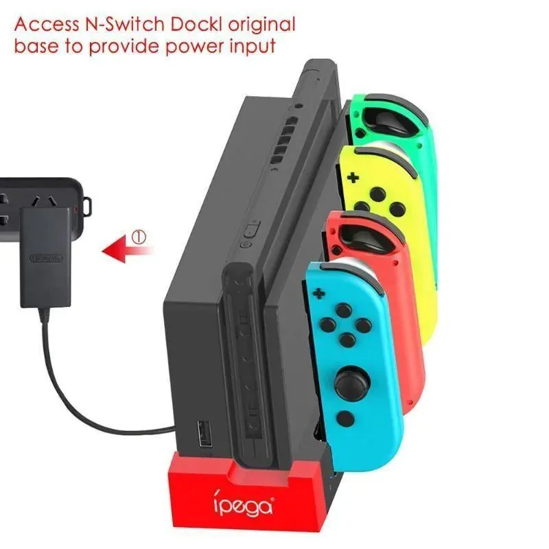 iPEGA PG-9186 Joycon Multi Charger Dock for Nintendo Switch: Charge up to 4 controllers