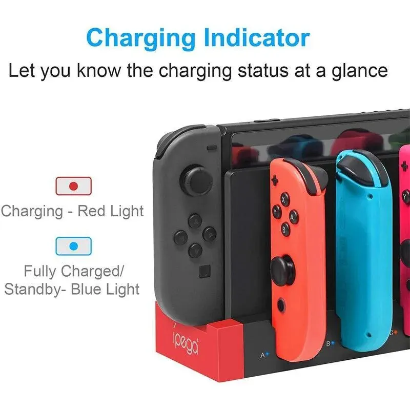 iPEGA PG-9186 Joycon Multi Charger Dock for Nintendo Switch: Charge up to 4 controllers