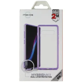 ITSKINS Hybrid Frost Series Case for Samsung Galaxy S10 - Light Purple/Clear