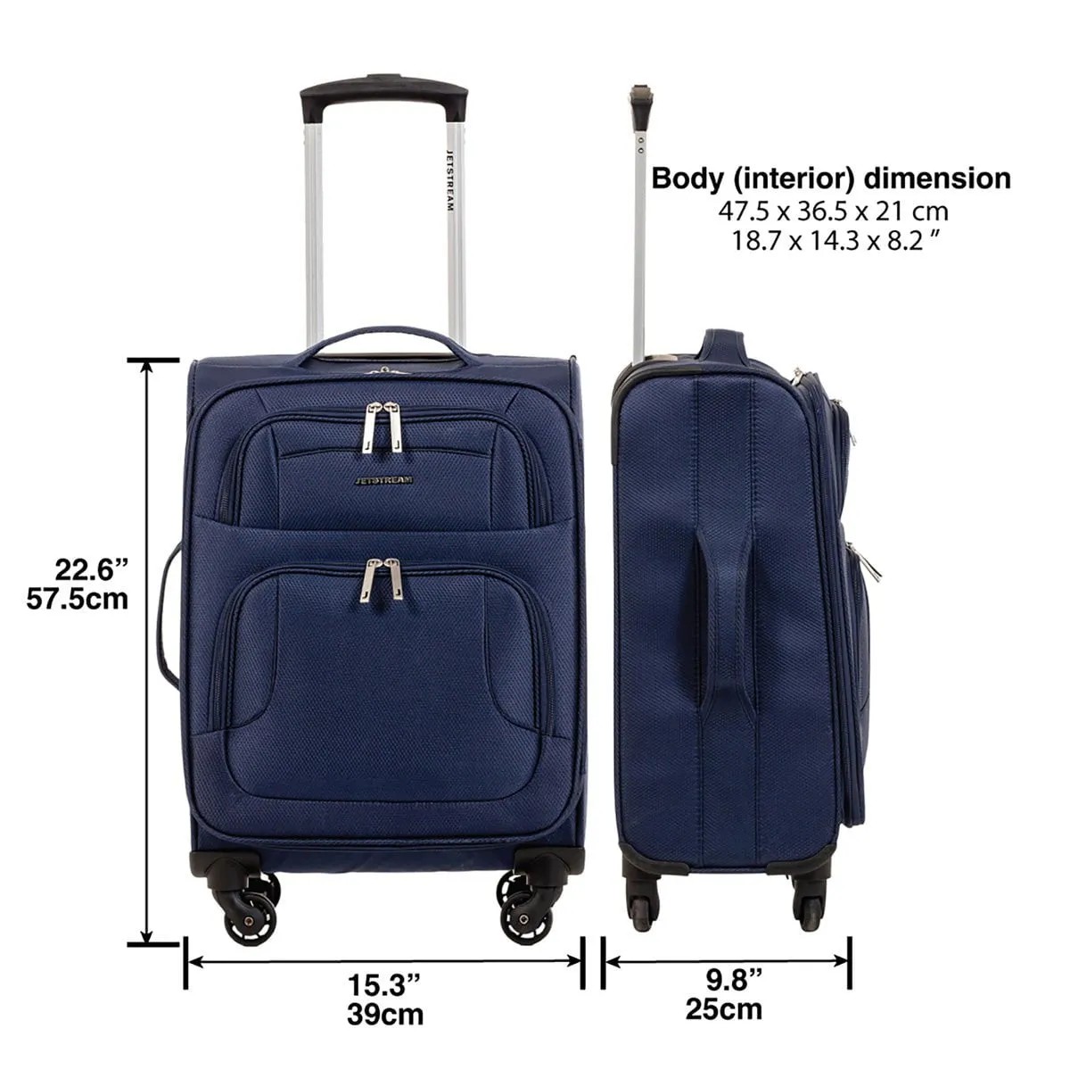 Jetstream 20 Inch Lightweight Spinner Luggage Carry-On Luggage